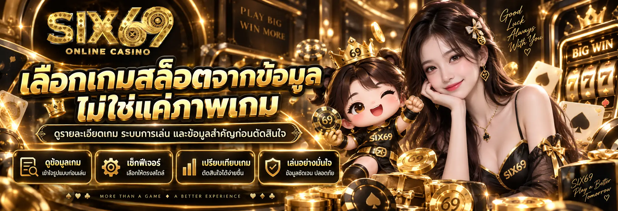 เลือกเกมสล็อตจากข้อมูล ไม่ใช่แค่ภาพเกม